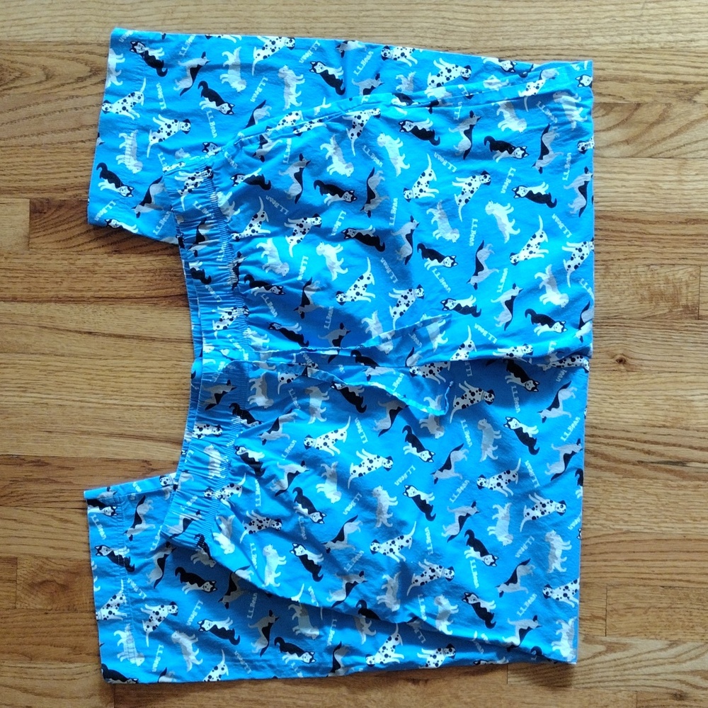 L.L. Bean dog-themed sleep/pajama pants